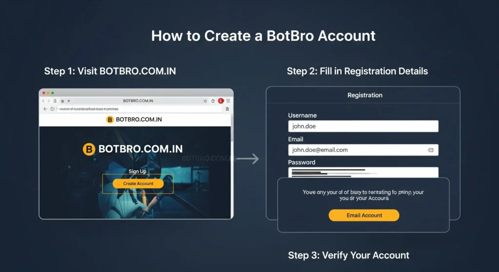 create a botbro account
